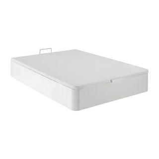 Vente-unique Ensemble 140 x 190 cm sommier coffre blanc + matelas mousse ép.15cm - ZEUS de DREAMEA  