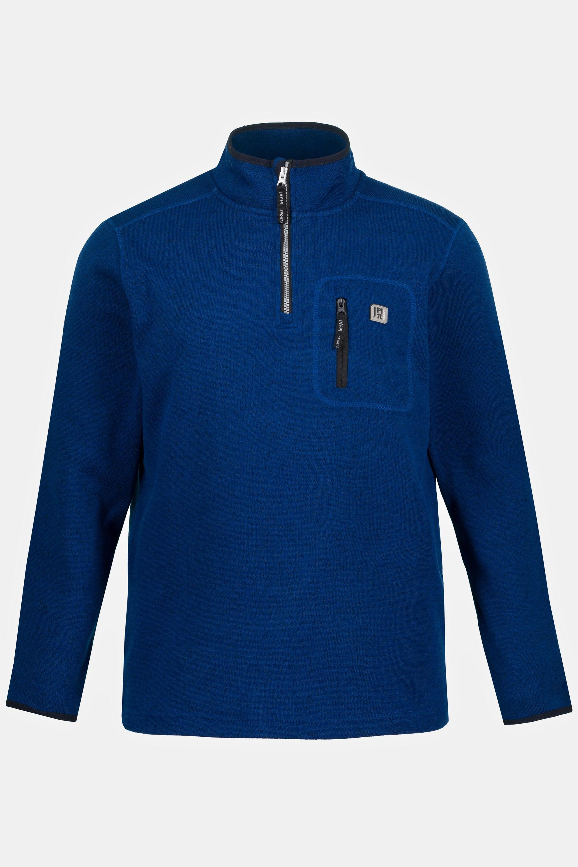 JP1880  Pullover polo da trekking per l'outdoor con collo alto, zip e tasca con zip 