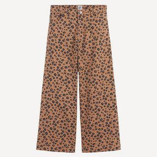 La Redoute Collections  Weit geschnittene Jeans mit Leopardenmuster 
