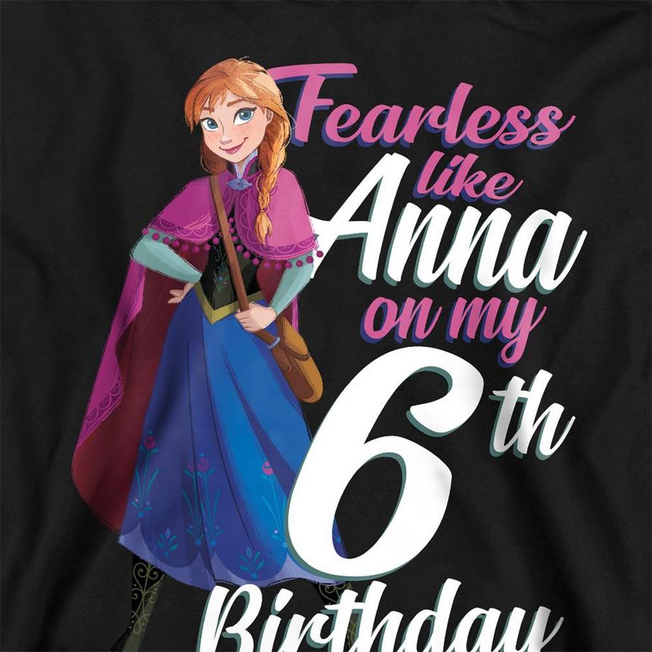 FROZEN  Sweat À Capuche 6ème Anniversaire Fearless Like Anna 