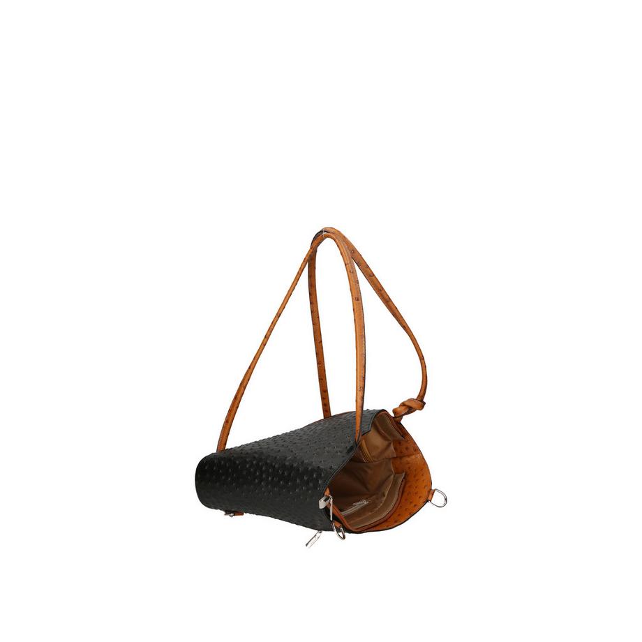 Gave Lux Sac à dos convertible en cuir imprimé autruche  