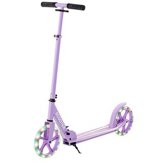 Northix  Scooter Roller klappbar Tretroller höhenverstellbar Cityroller 100kg Tragkraft Lila 