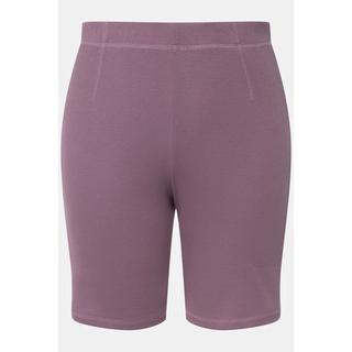 Ulla Popken  Cycliste de yoga en coton bio. Jersey côtelé. Coupe Slim. 