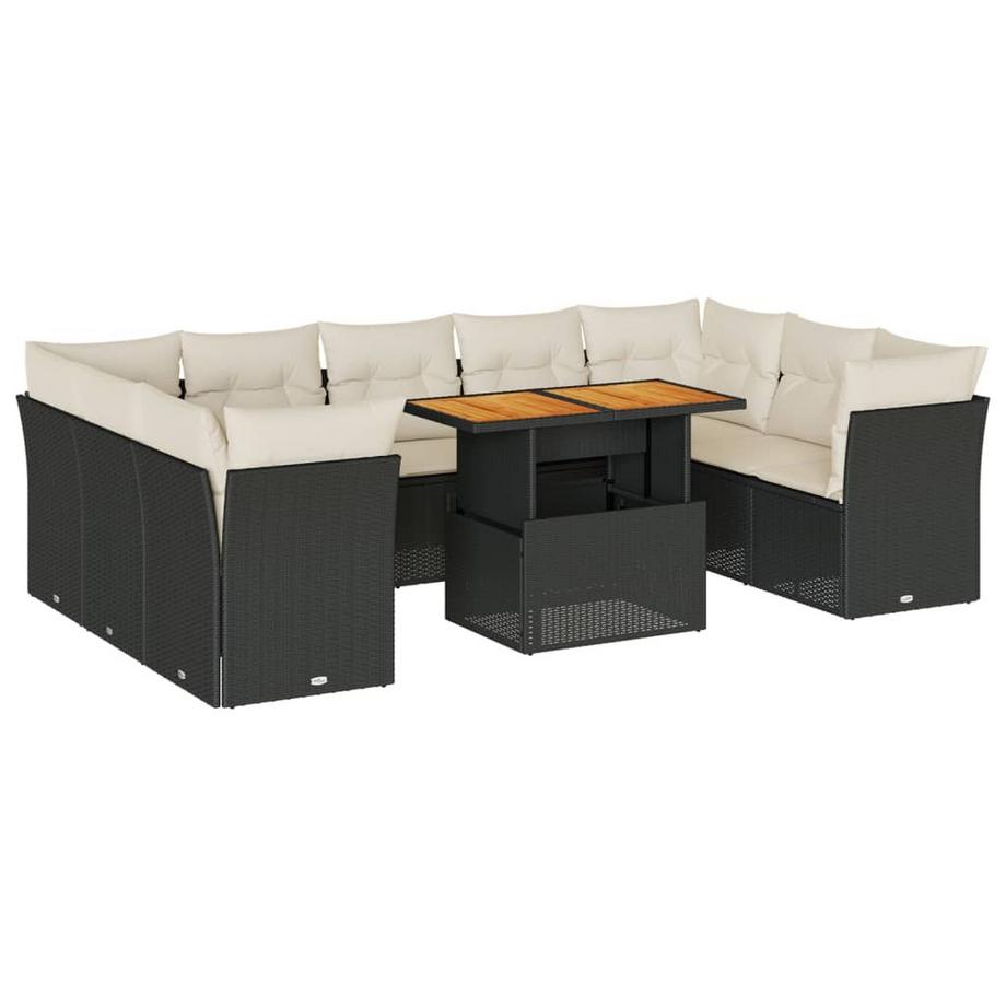 set di divani da giardino Polirattan