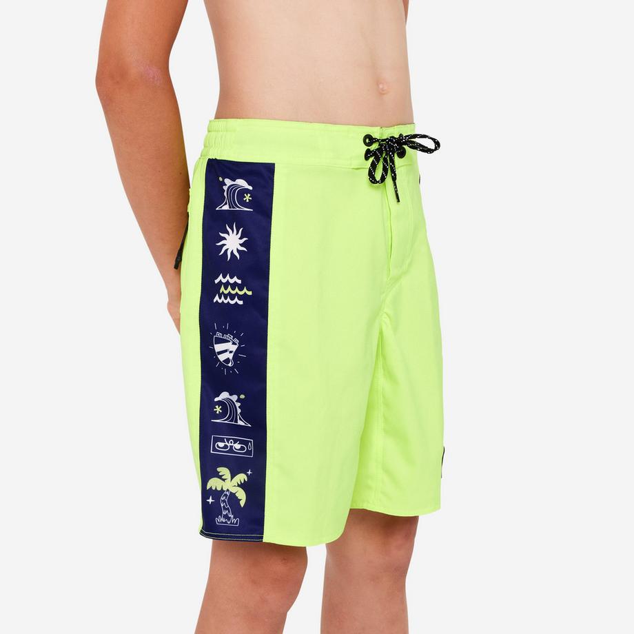 DECATHLON Boardshort Ragazzo Surf Tessuto Flessibile  