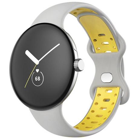 Avizar  Google Pixel Watch Armband Grau / Gelb 