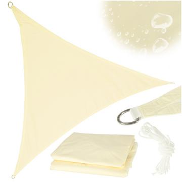 Vela ombreggiante da terrazza 4x4x4m triangolo beige