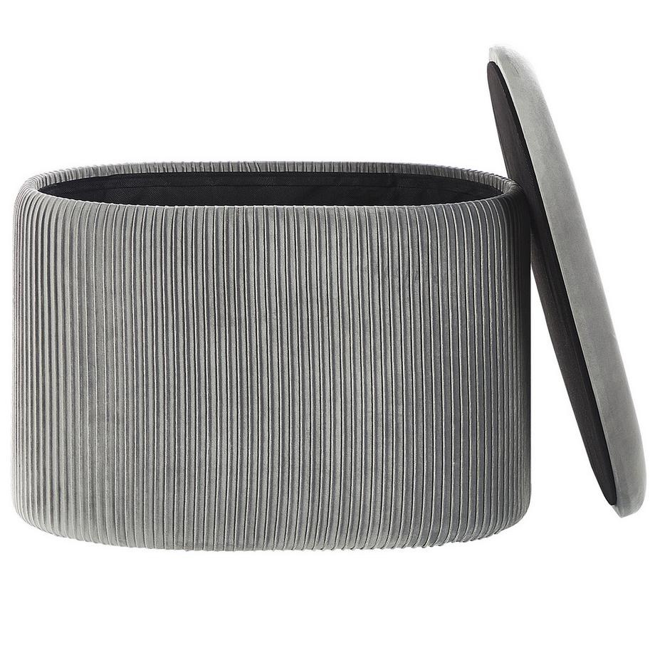 Beliani Pouf de rangement en Velours Moderne RICHLAND  