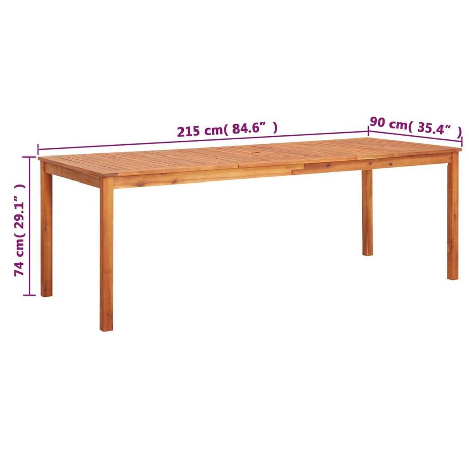 VidaXL Table de salle à manger bois  
