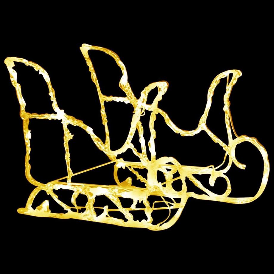 VidaXL Rennes et traîneau de décoration de noël  