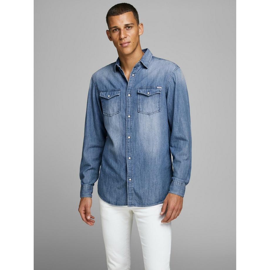 JACK & JONES Sheridan Camicia di Jeans Regular Fit  