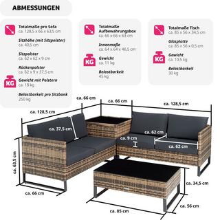 Tectake Rattanlounge Ostuni  