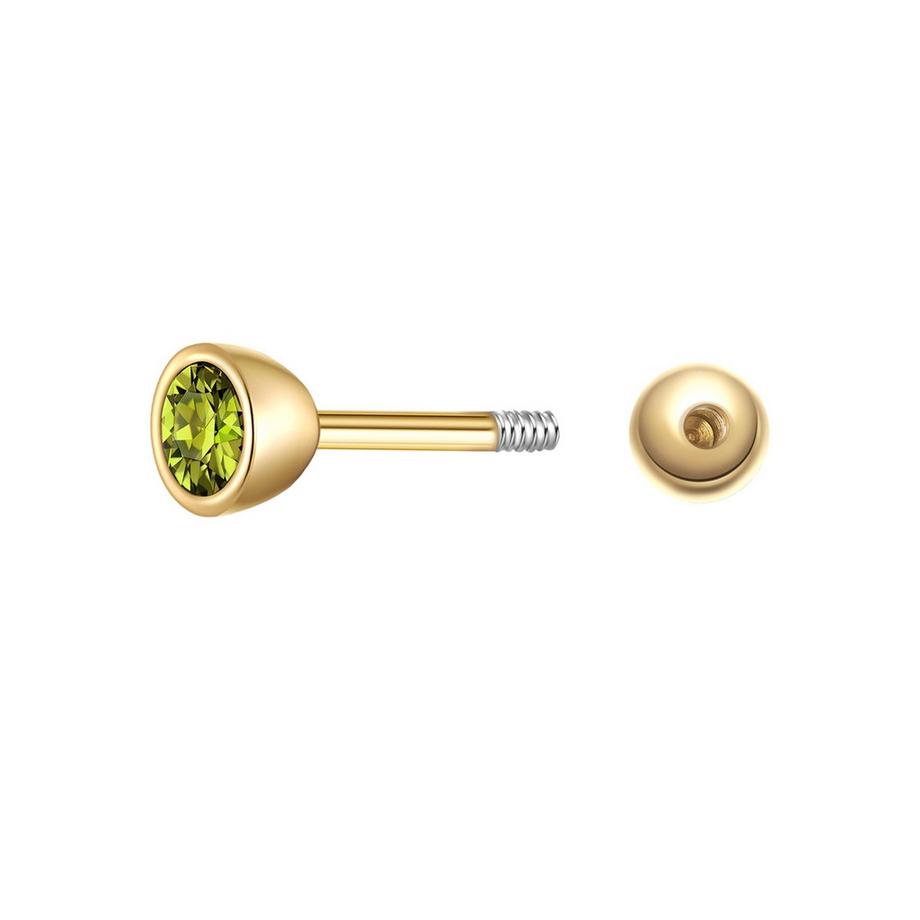 Glanzstücke München  Piercing Pierre de Naissance Argent Sterling Zircon 