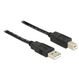 DeLock  20m, USB2.0-A - USB2.0-B USB Kabel USB A USB B Schwarz 