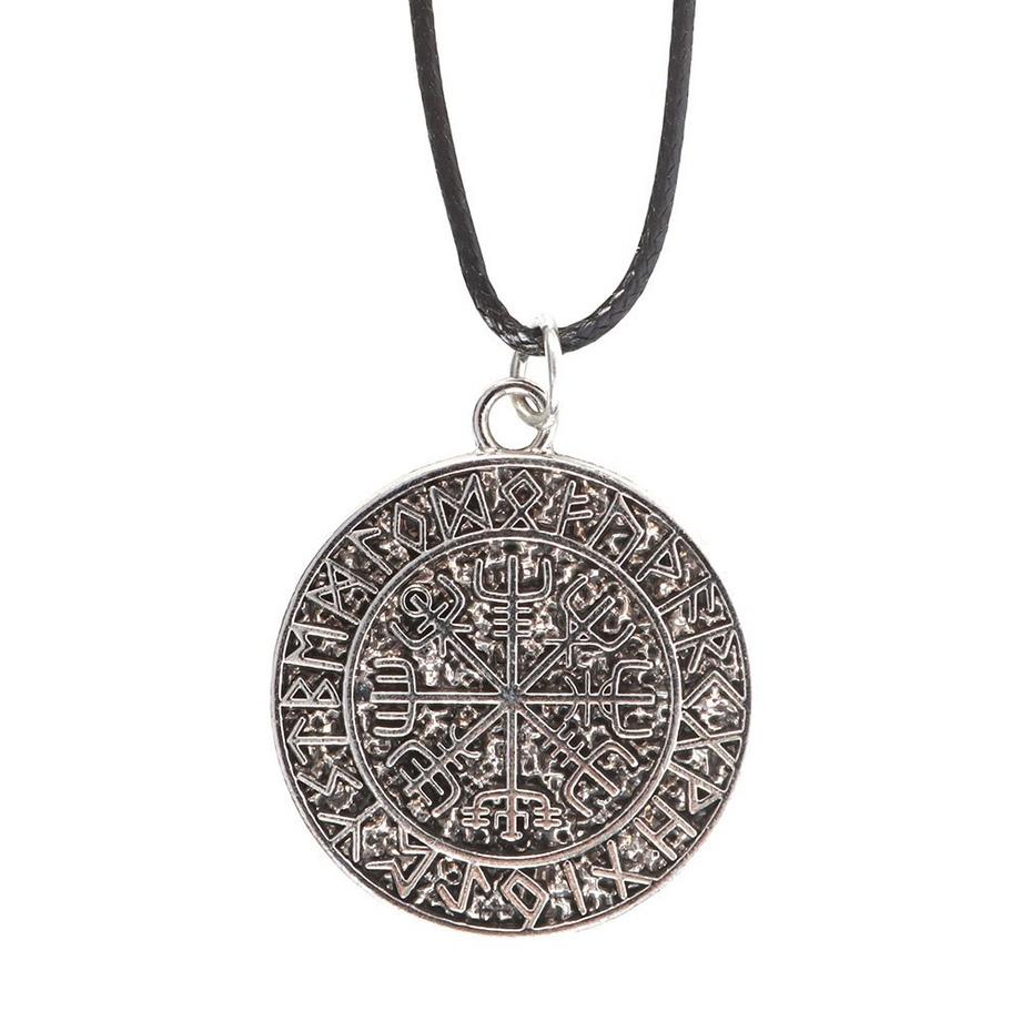 Vegvisir Viking Compass Viking Corda Collana