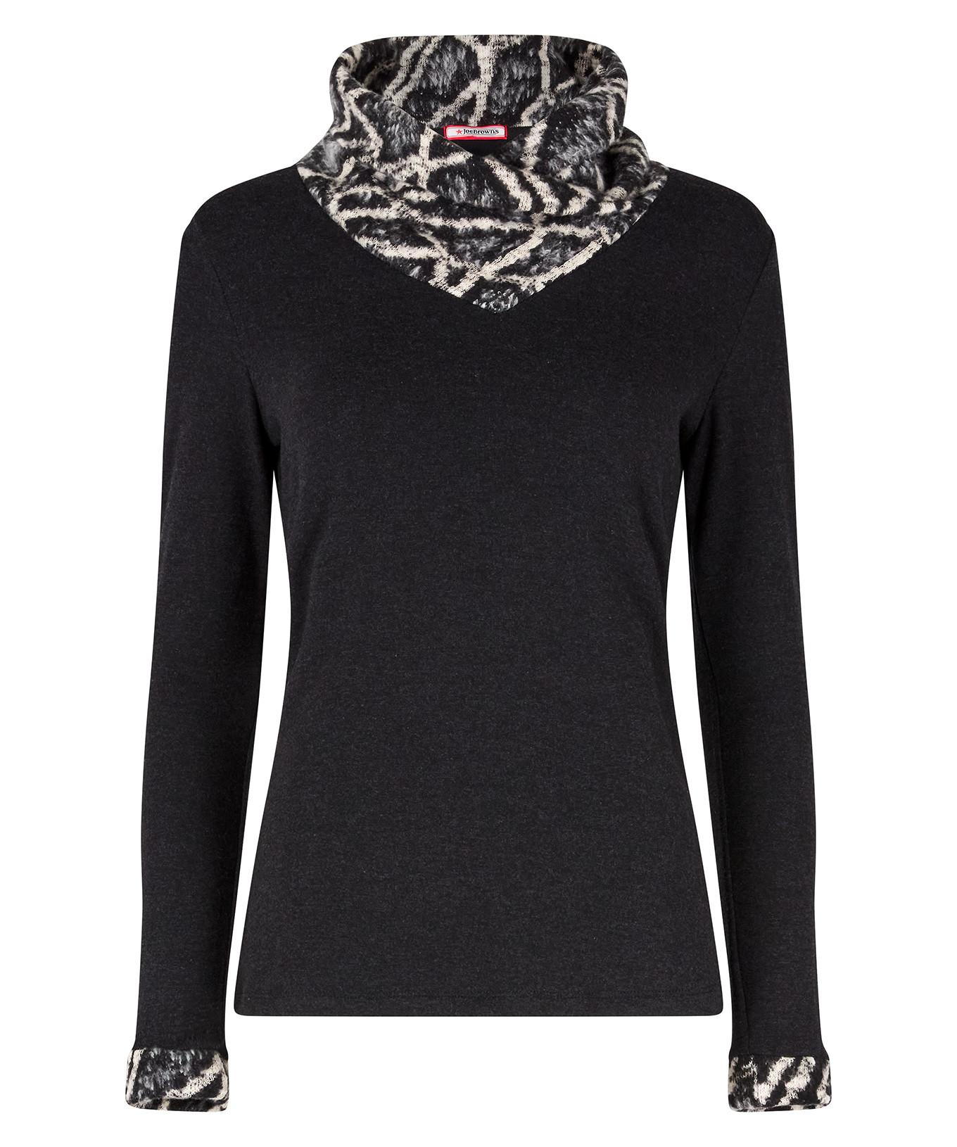 Joe Browns Top in morbido jersey Scollo a cascata  