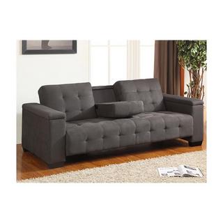 Vente-unique Schlafsofa Klappsofa 3Sitzer Microfaser DEVON  