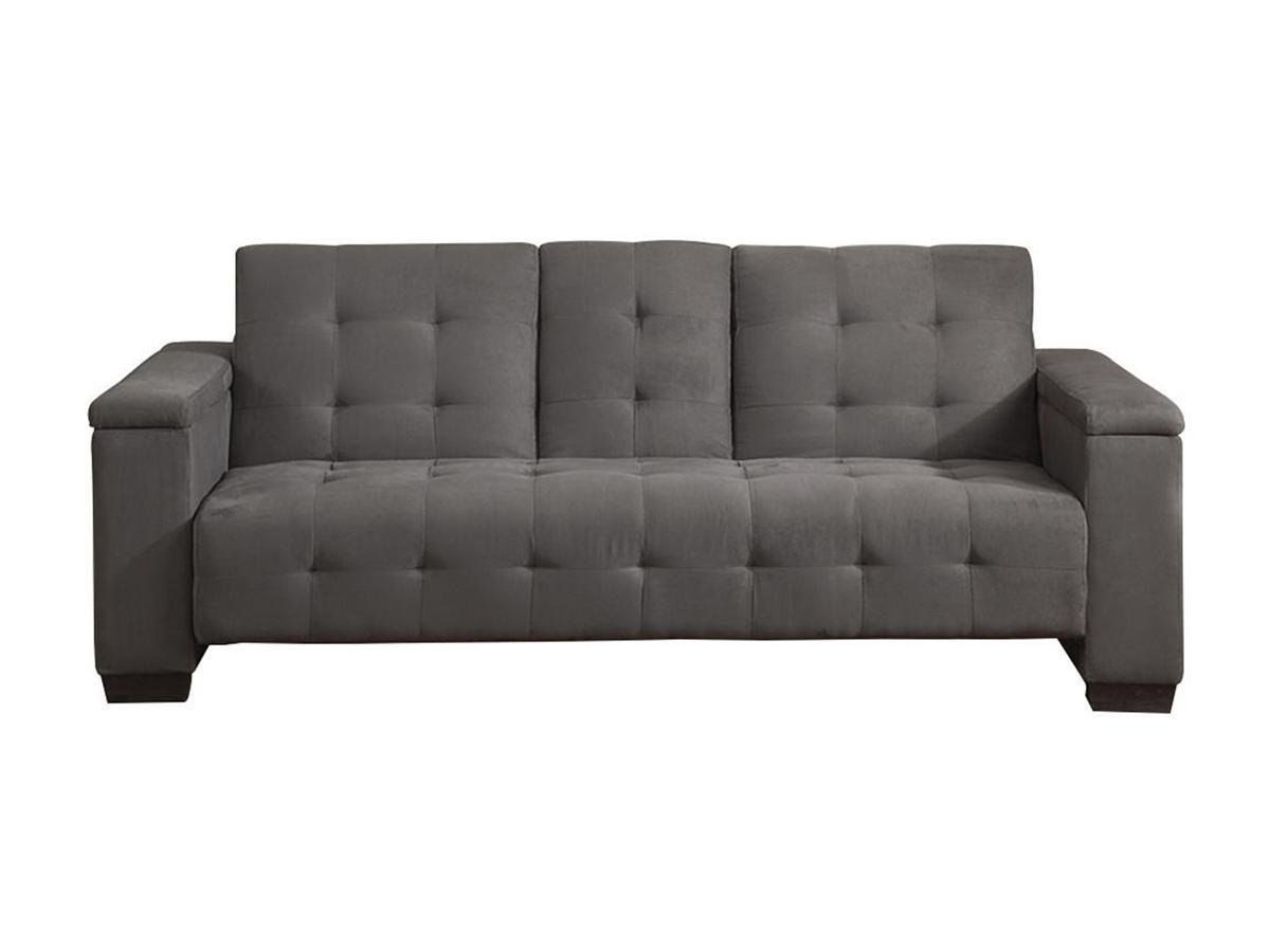 Vente-unique Schlafsofa Klappsofa 3Sitzer Microfaser DEVON  