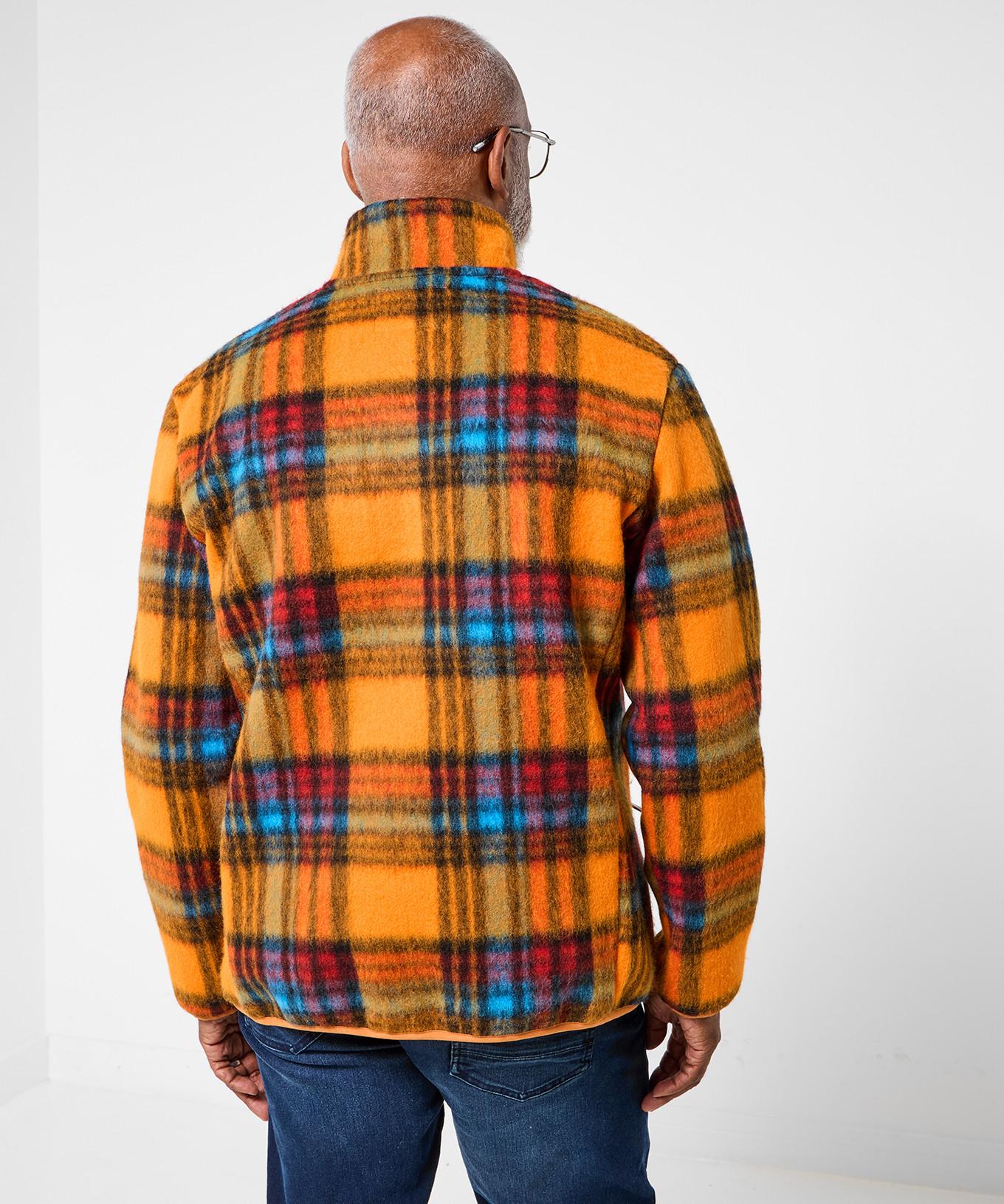 Joe Browns Oberteil mit Trichterkragen aus Wollmischung mit Karomuster  