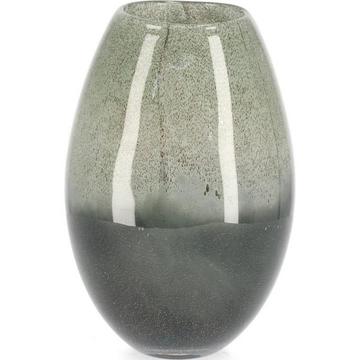 Vase Mars en forme de tonneau vert 27