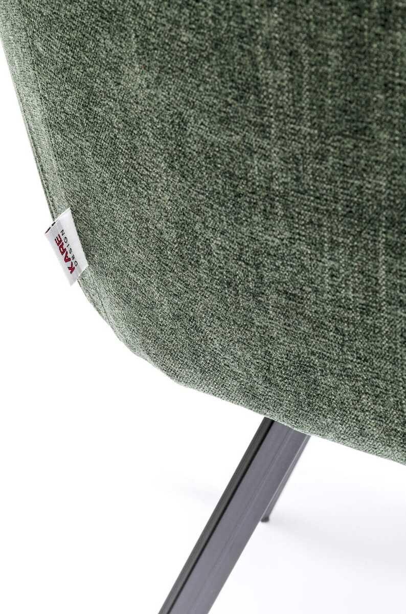 KARE Design Sedia girevole Lady Loco Coco verde  