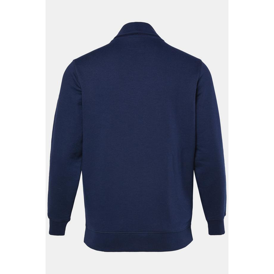 JP1880 Veste en molleton col châle patte de boutonnage poche kangourou  