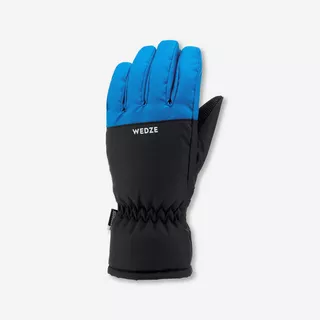 WEDZE GANTS DE SKI ENFANT CHAUDS ET IMPERMEABLES 100 BLEUS ET