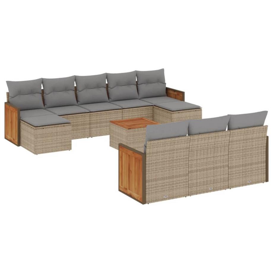 set divano da giardino Polirattan