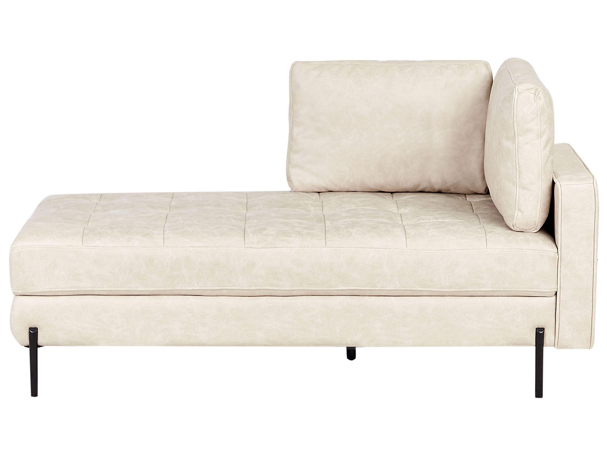 Beliani Chaiselongue aus Kunstleder Modern REBAIS  