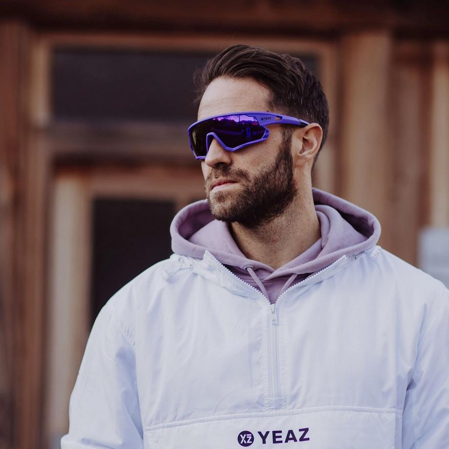 YEAZ  SUNRISE Sport-Sonnenbrille Blue-Magenta/Purple 