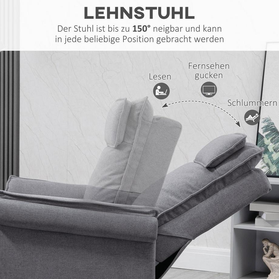 HOMCOM  Fauteuil avec aide à se lever 