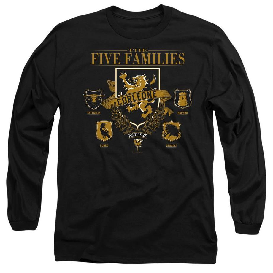 The Godfather Five Families Langarm T-Shirt  