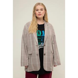 Studio Untold  Blazer dal taglio oversize con quadri, revers e maniche lunghe 