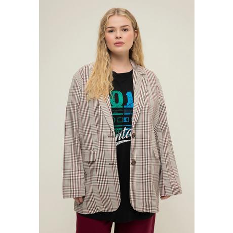 Studio Untold Oversized Blazer Karo Revers Langarm  