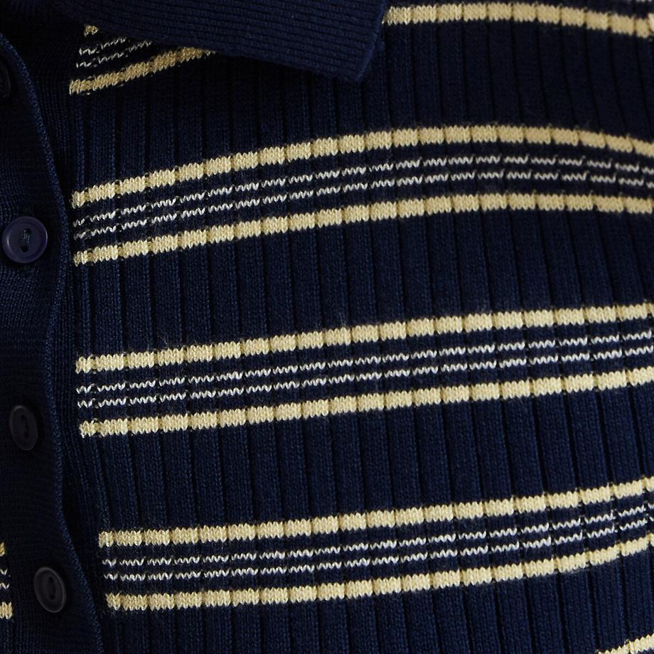 La Redoute Collections Pullover a Righe con Collo Polo  