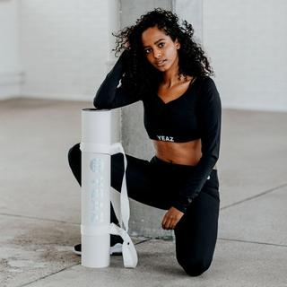 YEAZ  CARESS Set aus Handtuch und Matte - pearl dust 