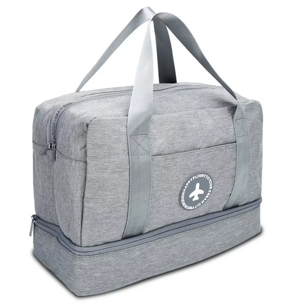 Intirilife - Wasserfeste Reisetasche, für Damen, Grau, Größe Onesize
