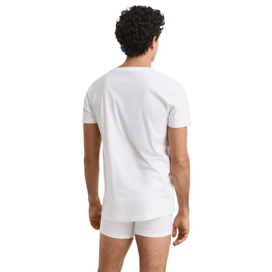 GANT T-shirt Col V Coupe Confortable Lot de 4  