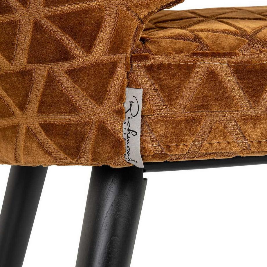 mutoni Esszimmerstuhl Indigo gold triangle  