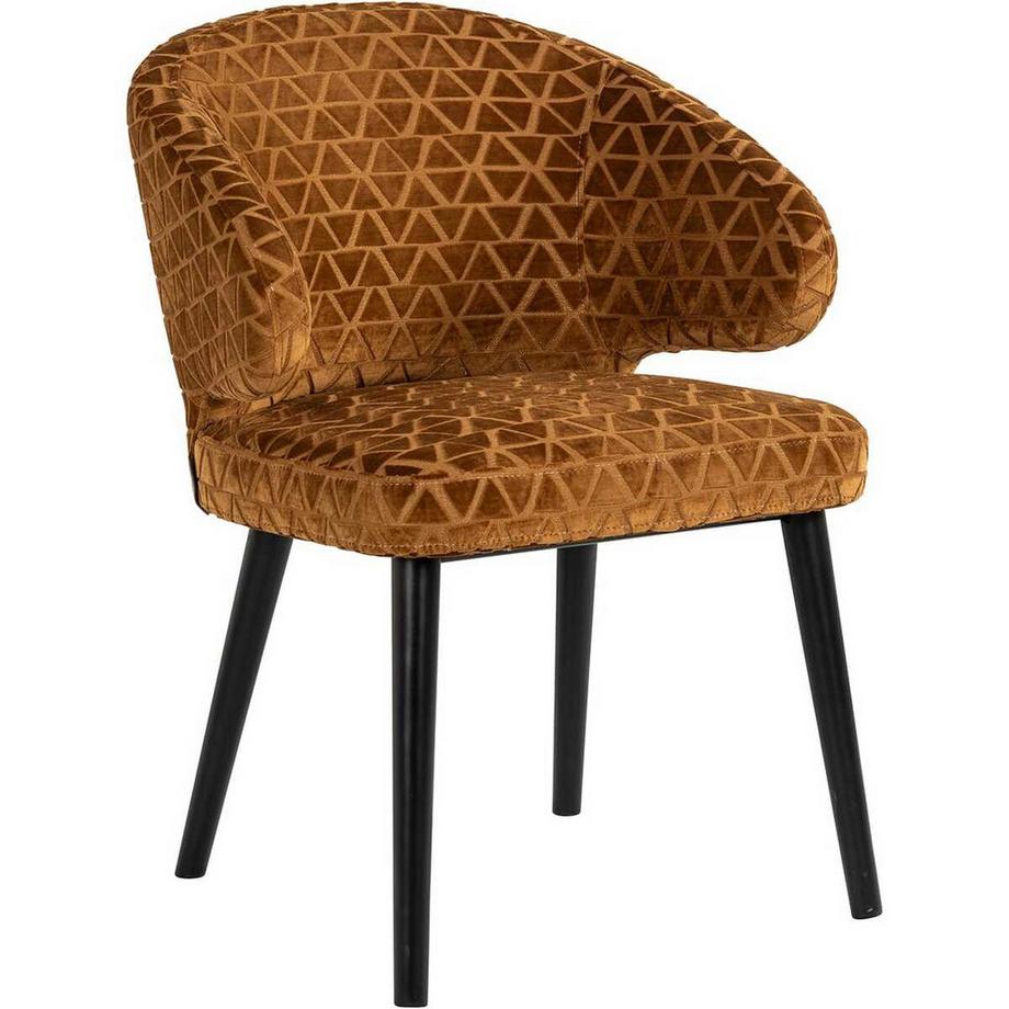 mutoni Esszimmerstuhl Indigo gold triangle  