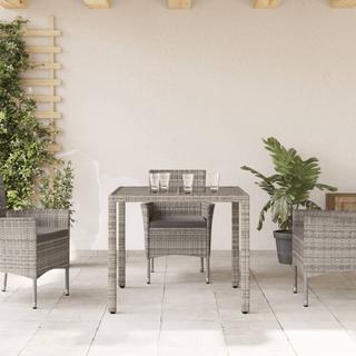 VidaXL Table de jardin rotin synthétique  