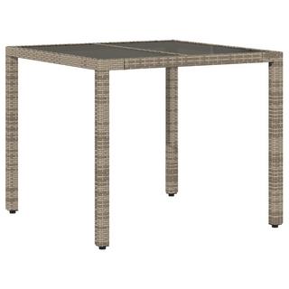 VidaXL Table de jardin rotin synthétique  