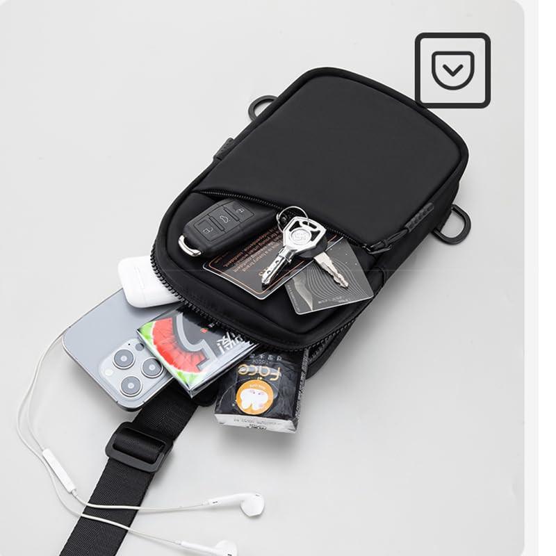Only-bags.store Sling Chest Kleine Handytasche zum Aufhängen mit Brieftaschentasche  