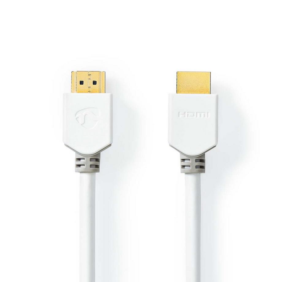 Câble HDMI™ haute vitesse avec Ethernet | Connecteur HDMI™ | Connecteur HDMI™ | 4K@60Hz | ARC | 18 Gbps | 3,00 m | Rond | PVC | Blanc | Emballé