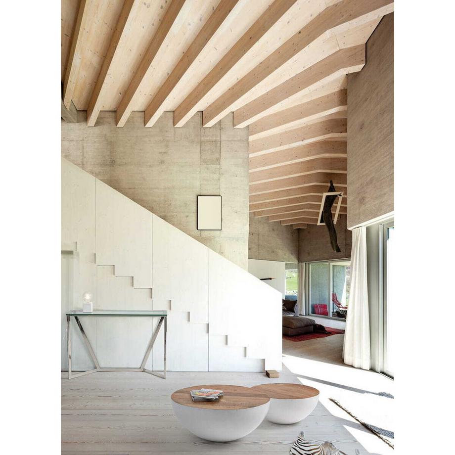 mutoni Table basse Lancaster 70x70 blanc  