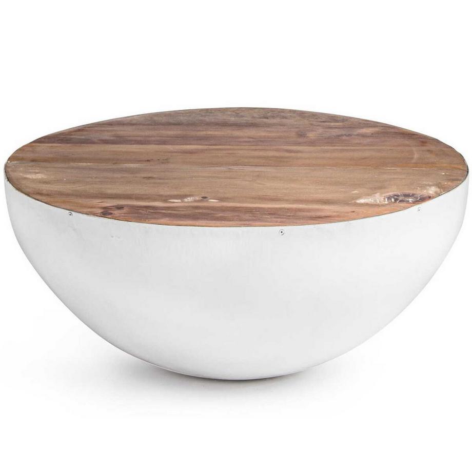 mutoni Table basse Lancaster 70x70 blanc  