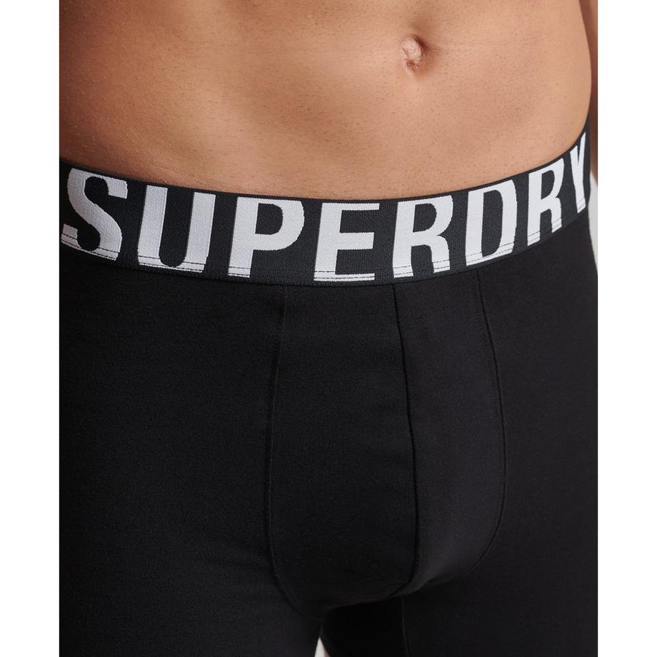 Superdry 2er-Set Bio-Baumwolle Dual Logo Boxershorts  