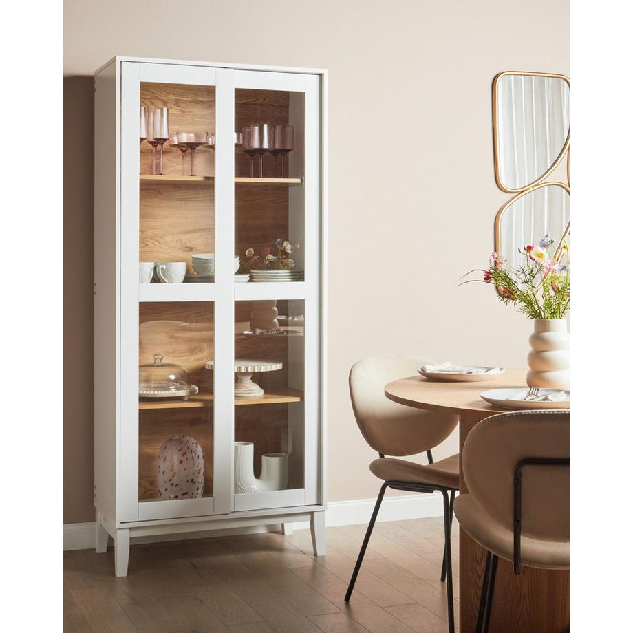 Beliani Vitrine en verre en MDF  RUMSON  