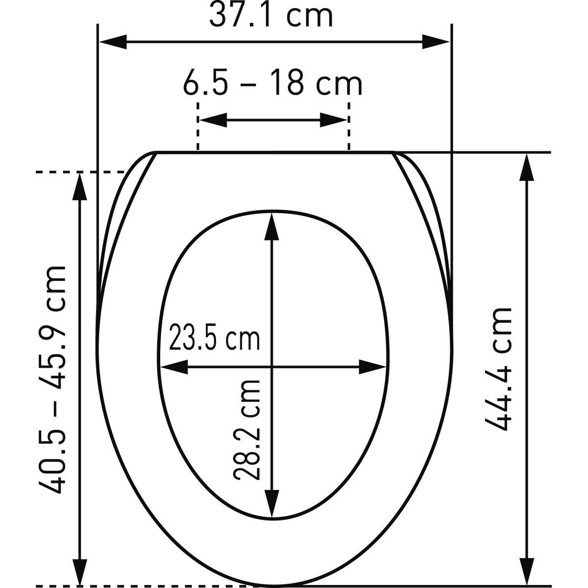 diaqua WC-Sitz Plain Slow Down weiss  