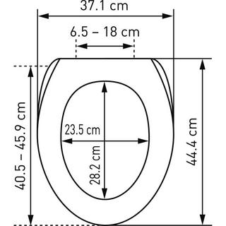 diaqua WC-Sitz Plain Slow Down weiss  